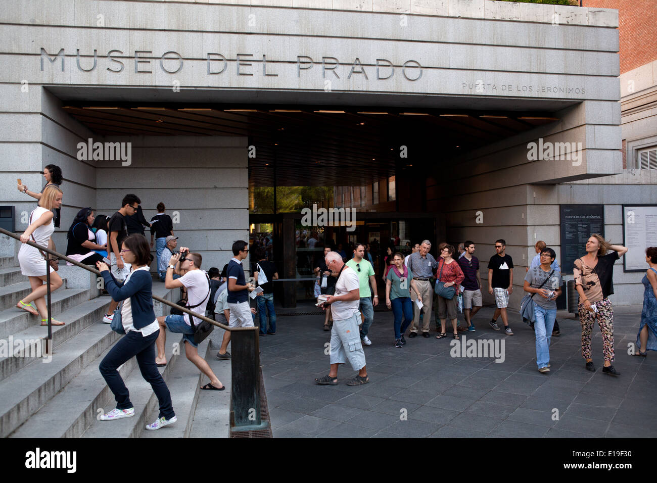 Puerta de Los Jeronimos Eingang zum Prado-Museum Stockfoto