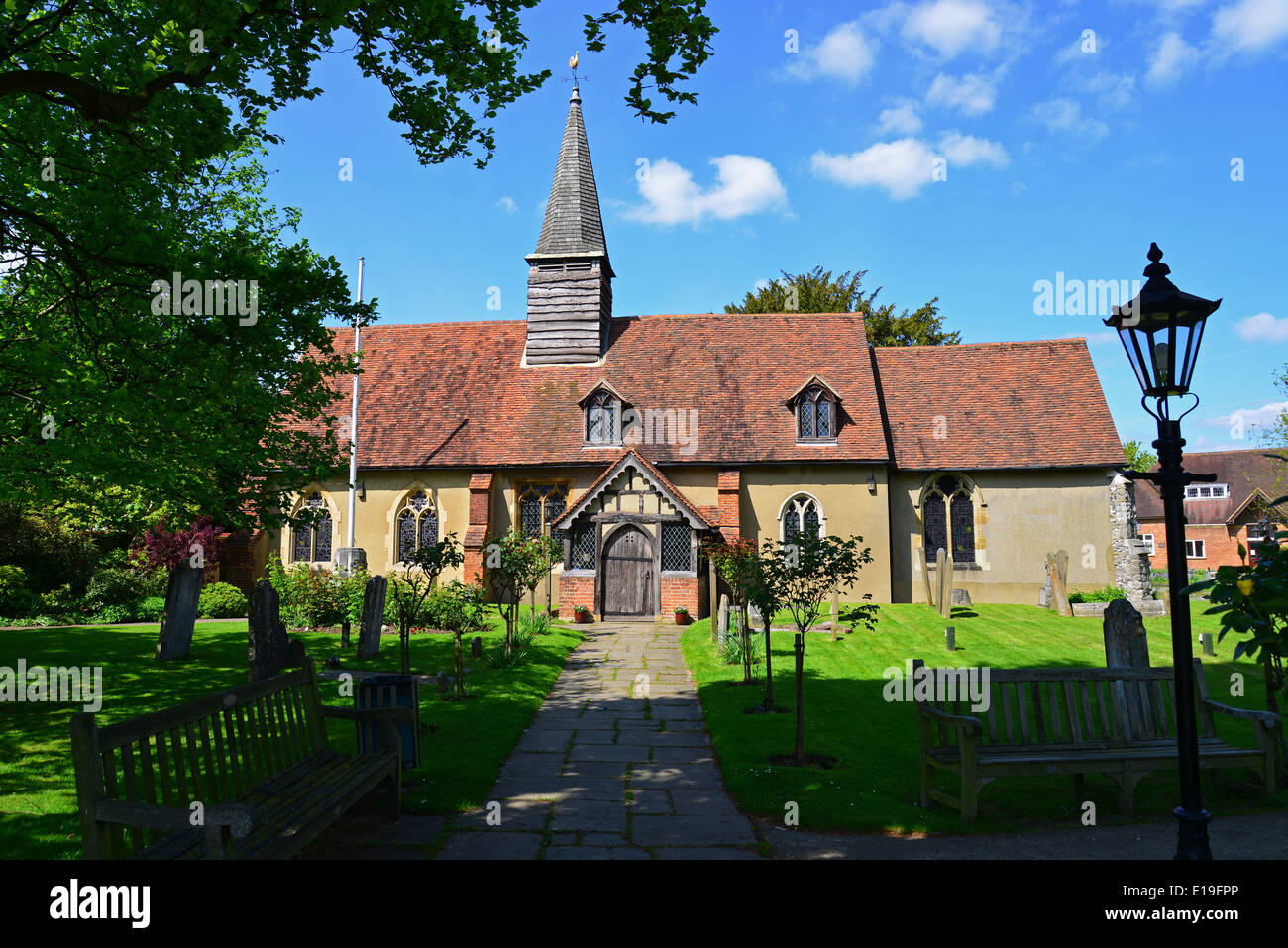 St Giles Kirche, Ickenham, London Borough of Hillingdon, Greater London, England, United Kingdom Stockfoto