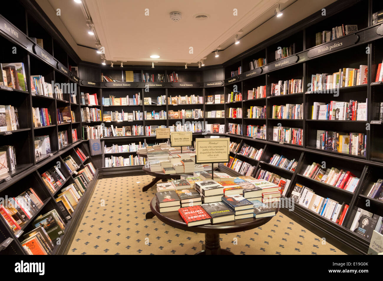 Hatchards, die älteste Buchhandlung im Vereinigten Königreich, London, England Stockfoto