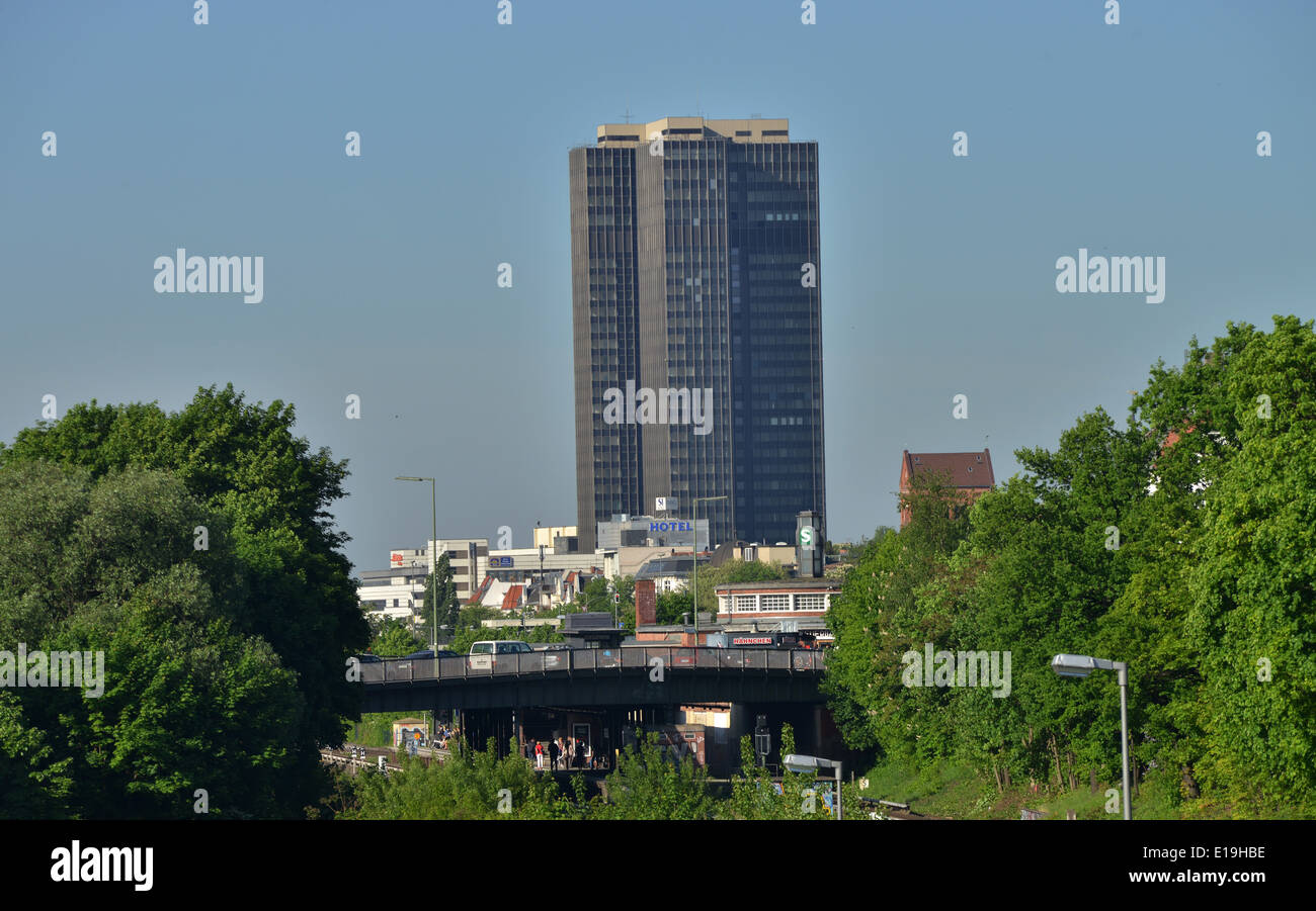 Hochhaus Steglitzer Kreisel, Berlin, Deutschland Stockfoto