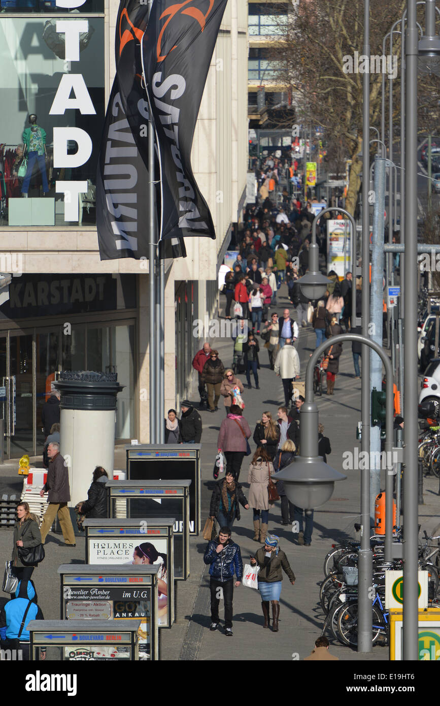 Passanten Sie, Schloßstraße, Steglitz, Berlin, Deutschland Stockfoto