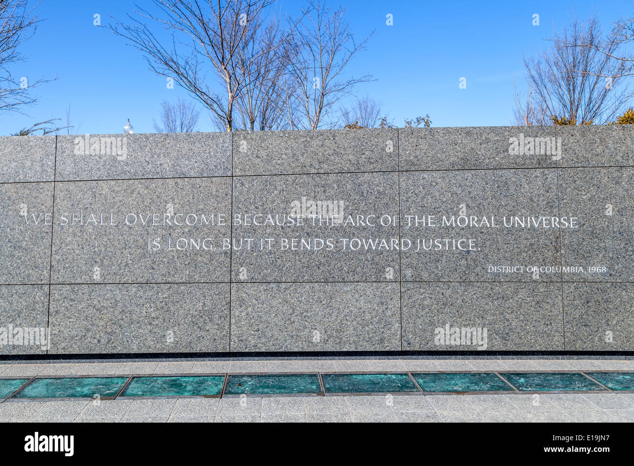 Zitate von Dr. Martin Luther King Stockfoto