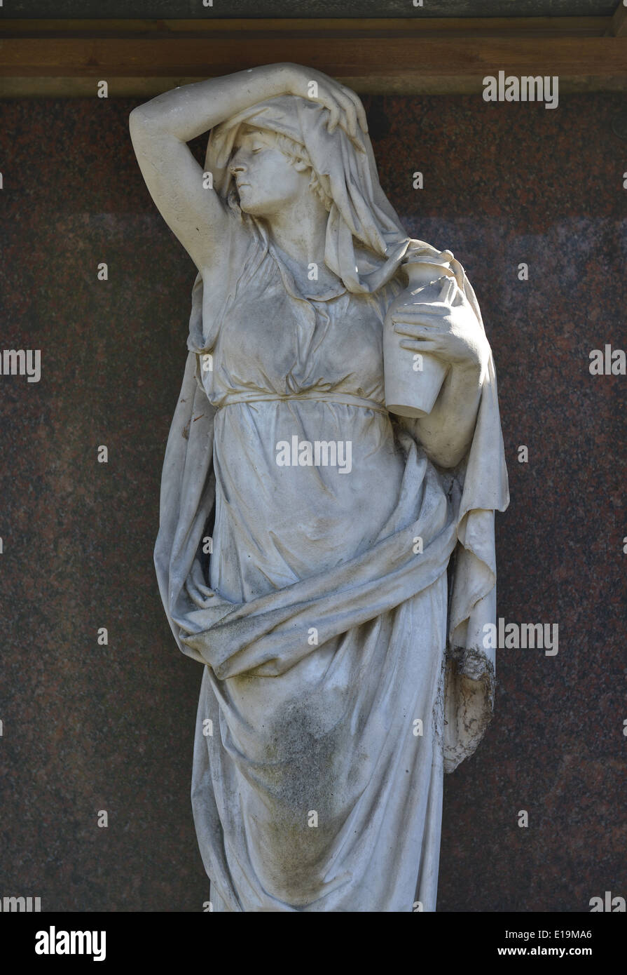 Trauerfigur, Alter St.-Matthäus-Kirchhof, Schöneberg, Berlin, Deutschland / Schöneberg, Matthäus Stockfoto