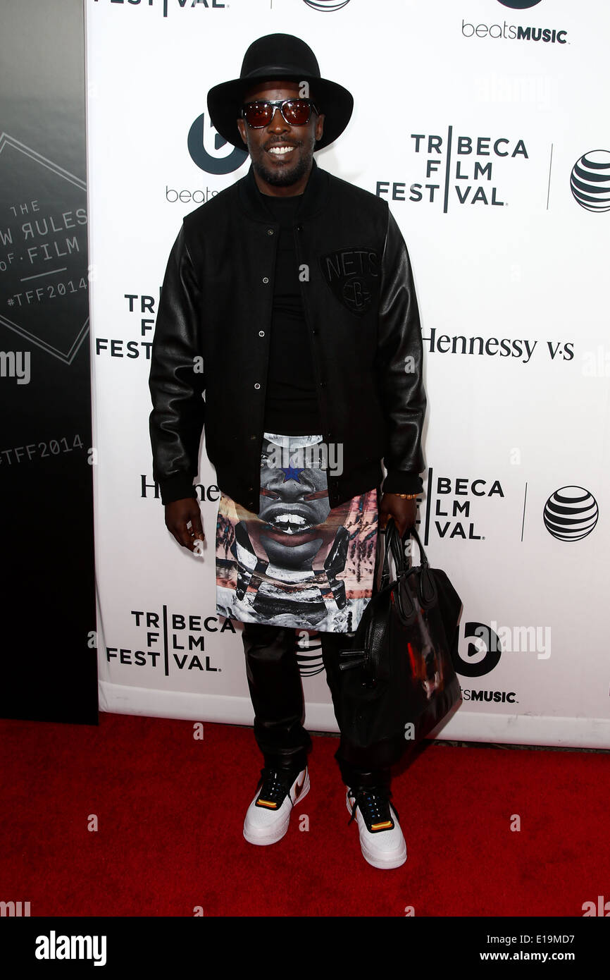 Schauspieler Michael K. Williams besucht die Weltpremiere von "Zeit ist Illmatic" die 2014 TriBeCa Film Festival Opening Night. Stockfoto