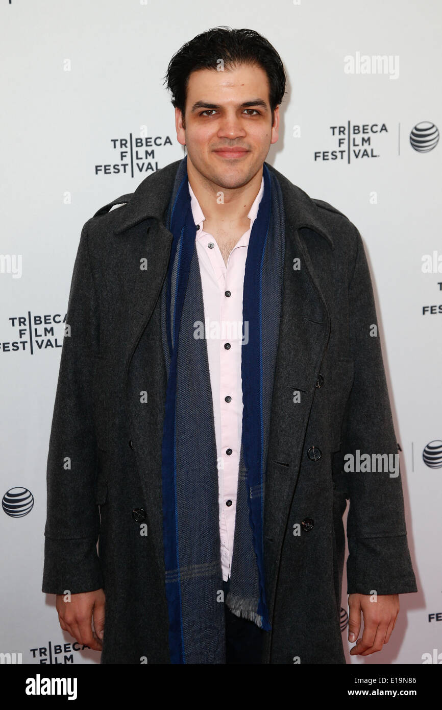 Schauspieler AJ Meijer besucht die "Lebenspartner" Premiere am SVA Theater während des 2014 TriBeCa Film Festival. Stockfoto