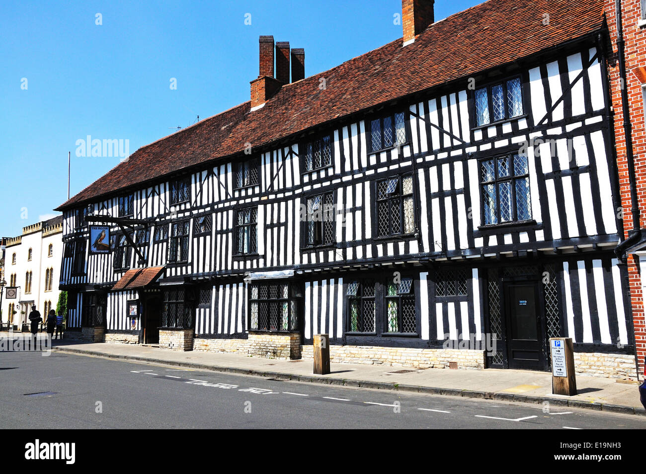 Legacy Falcon Hotel entlang Chapel Street, Stratford-Upon-Avon, Warwickshire, England, Vereinigtes Königreich, West-Europa. Stockfoto
