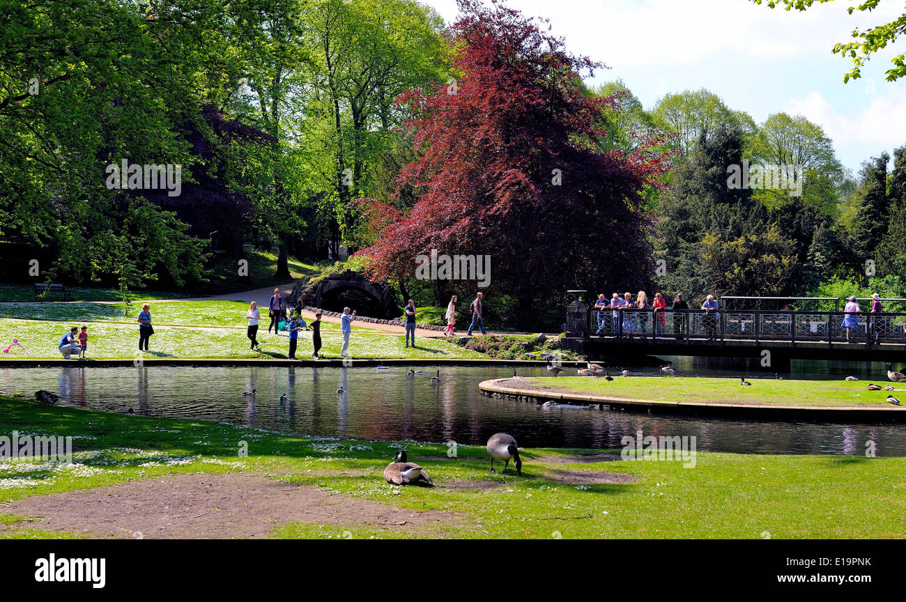 Buxton Pavilion Gärten Derbyshire England UK Stockfoto