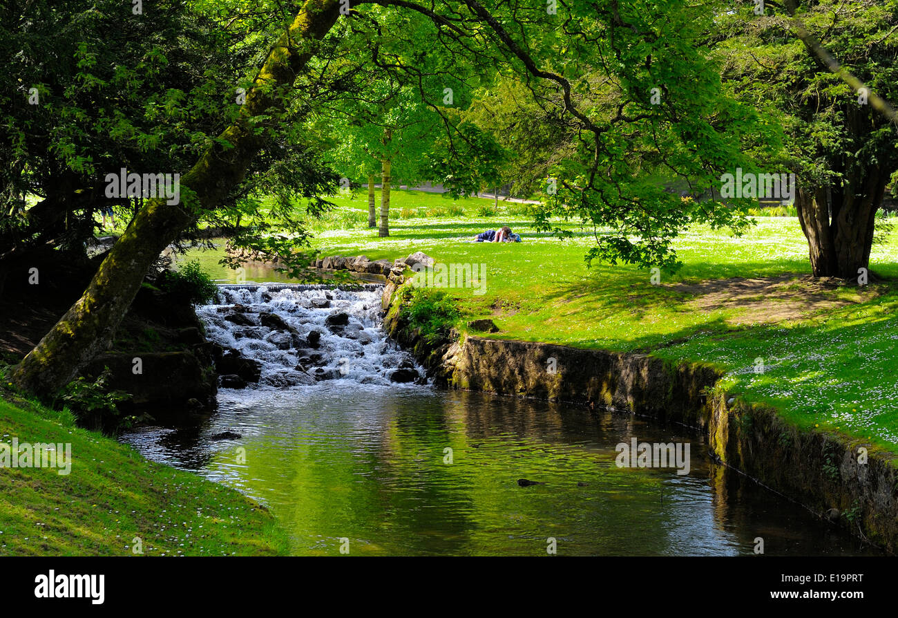 Buxton Pavilion Gärten Derbyshire England UK Stockfoto