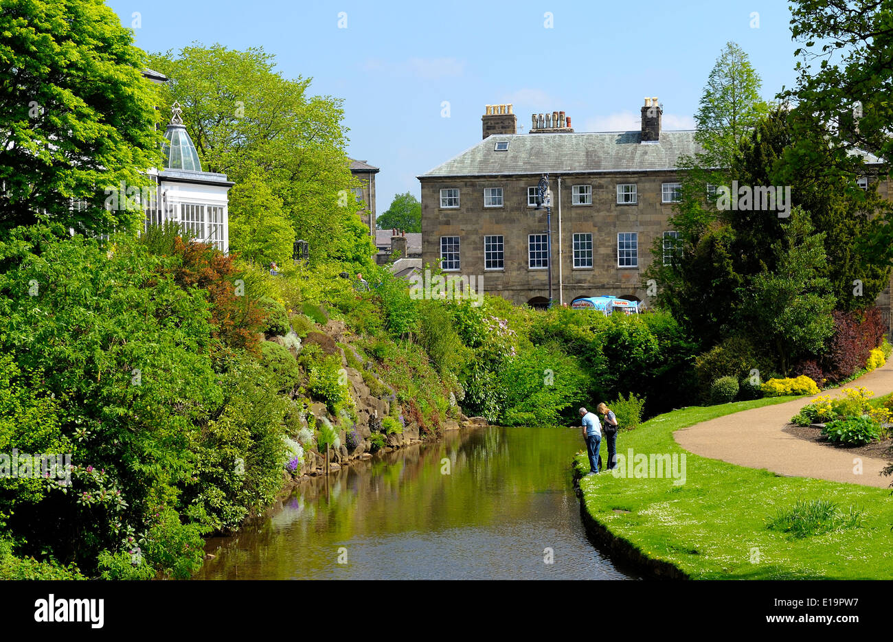 Buxton Pavilion Gardens Derbyshire England UK Stockfoto