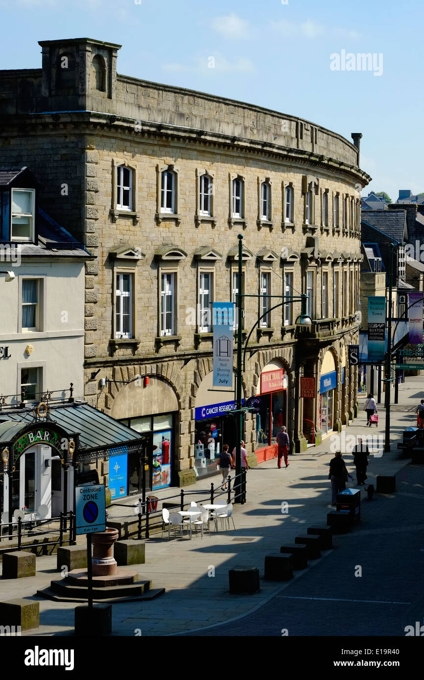 Buxton Stadtzentrum Derbyshire England UK Stockfoto