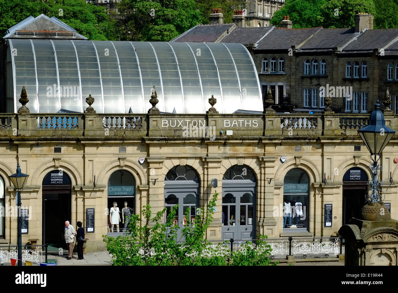 Buxton Spa Bäder Derbyshire England UK Stockfoto
