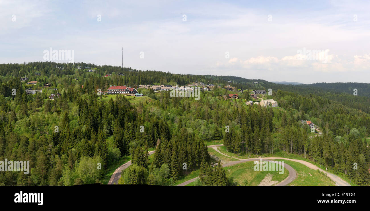 Norwegische Landschaft im Frühling, Holmenkollen, Oslo Stockfoto