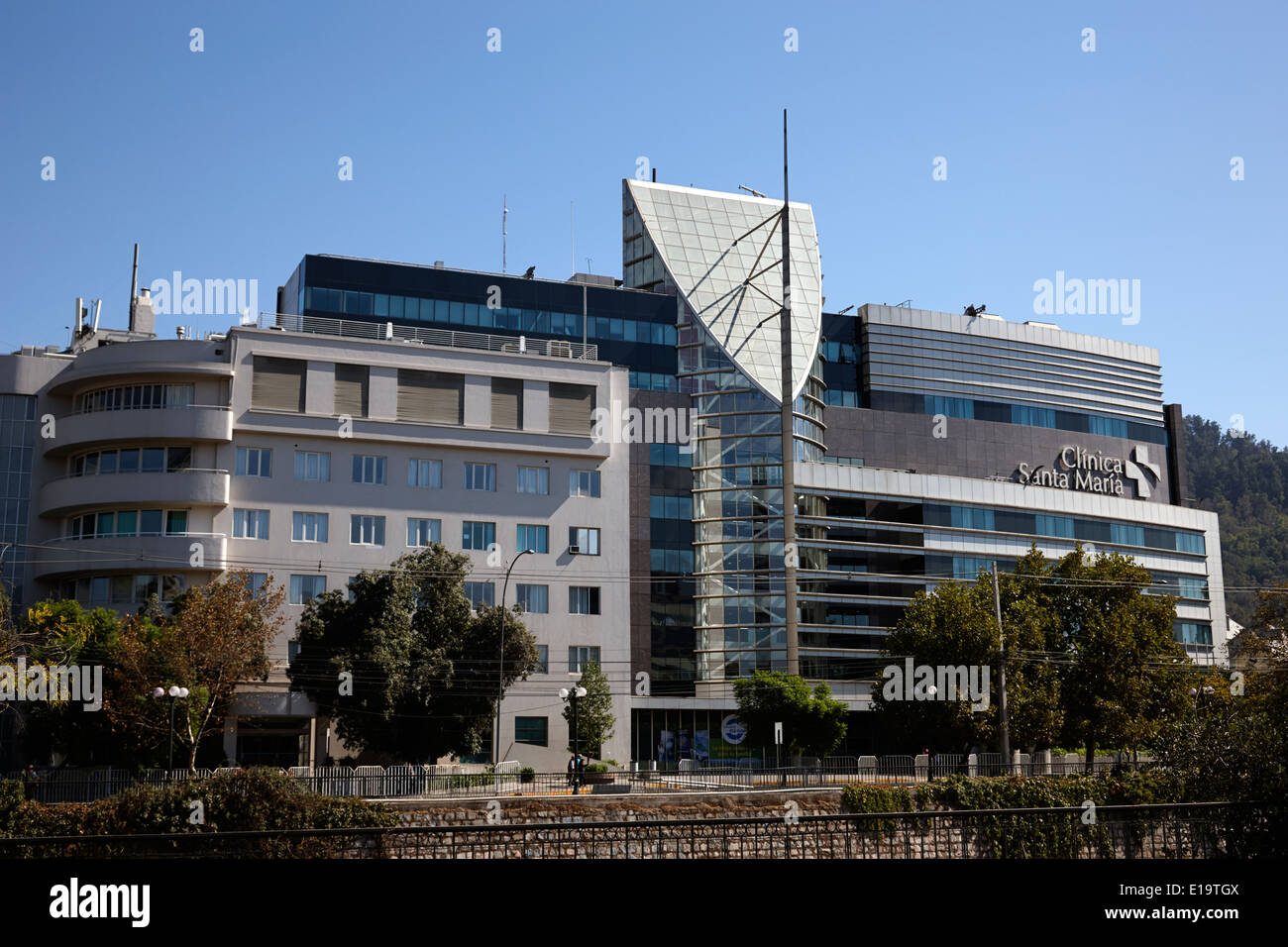 Clinica Santa Maria Santiago Chile Stockfoto