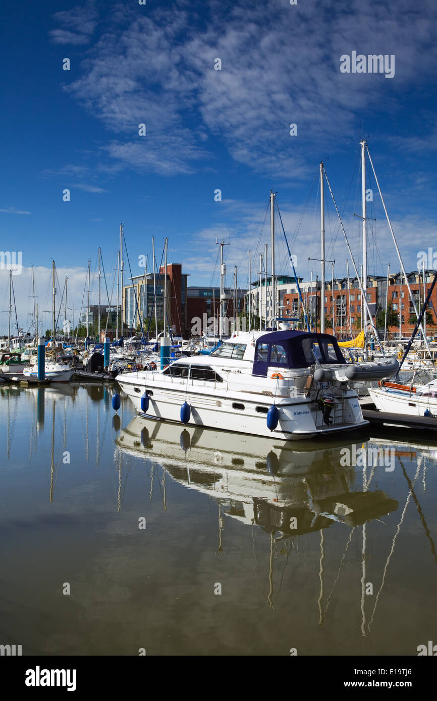 Hull Marina in der Stadt Hull (Kingston-upon-Hull) in East Riding of Yorkshire, England, Großbritannien. Stockfoto