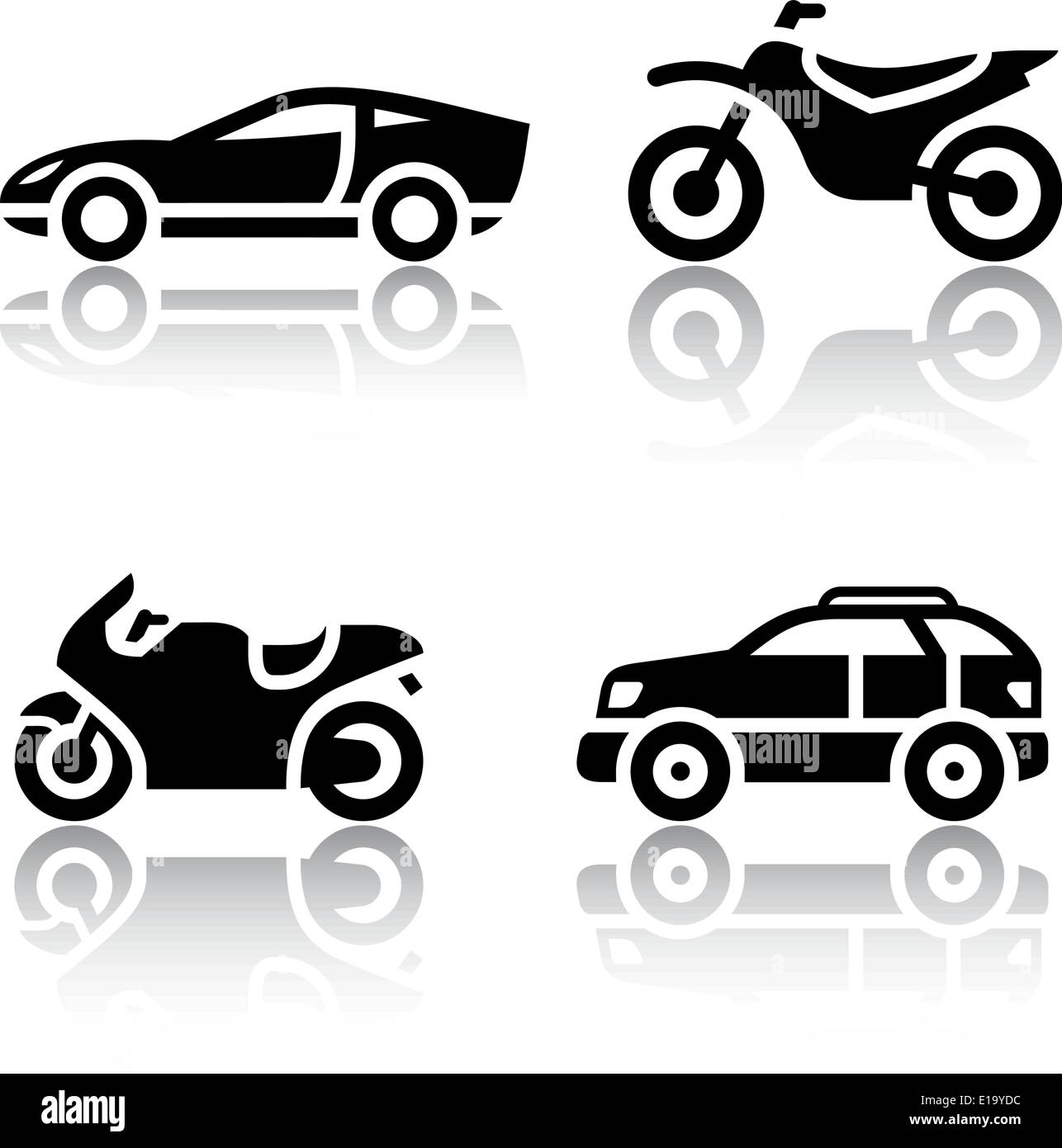 Set von Transport-Icons - Sport-Transport Stock Vektor