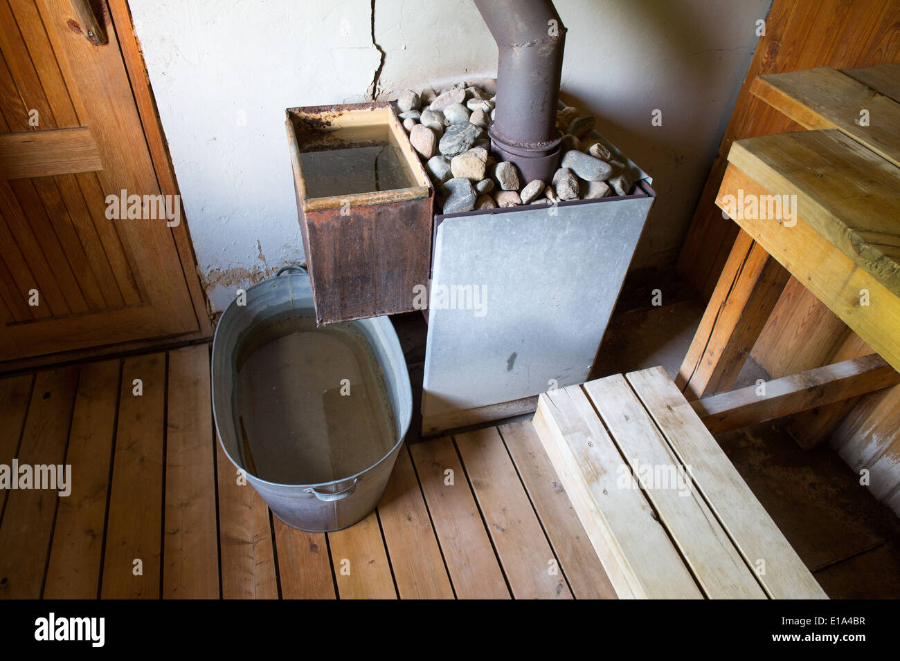Ländlichen sauna Stockfoto