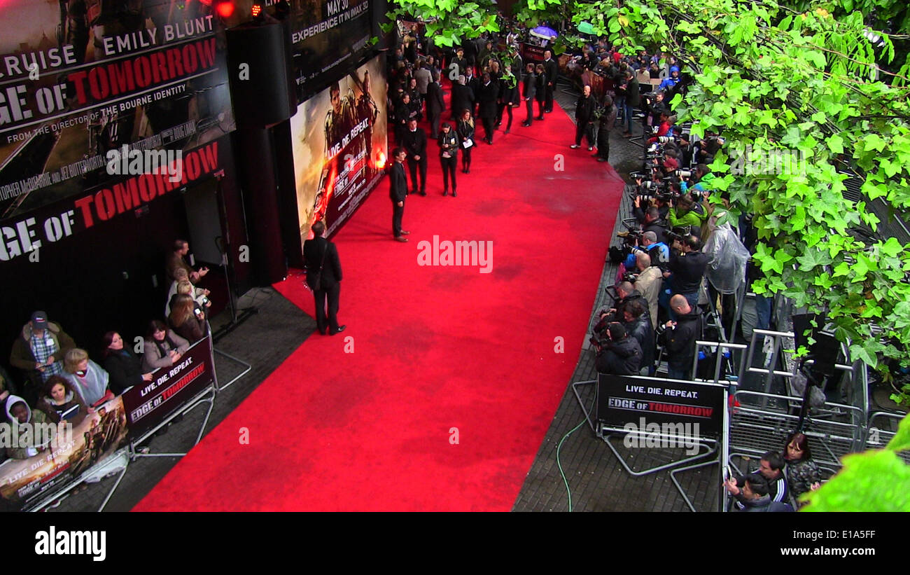 London, UK, 28. Mai 2014. Gast besucht die Premiere von "Edge Of Tomorrow" statt im BFI IMAX in London, UK-Credit: Simon Matthews/Alamy Live News Stockfoto