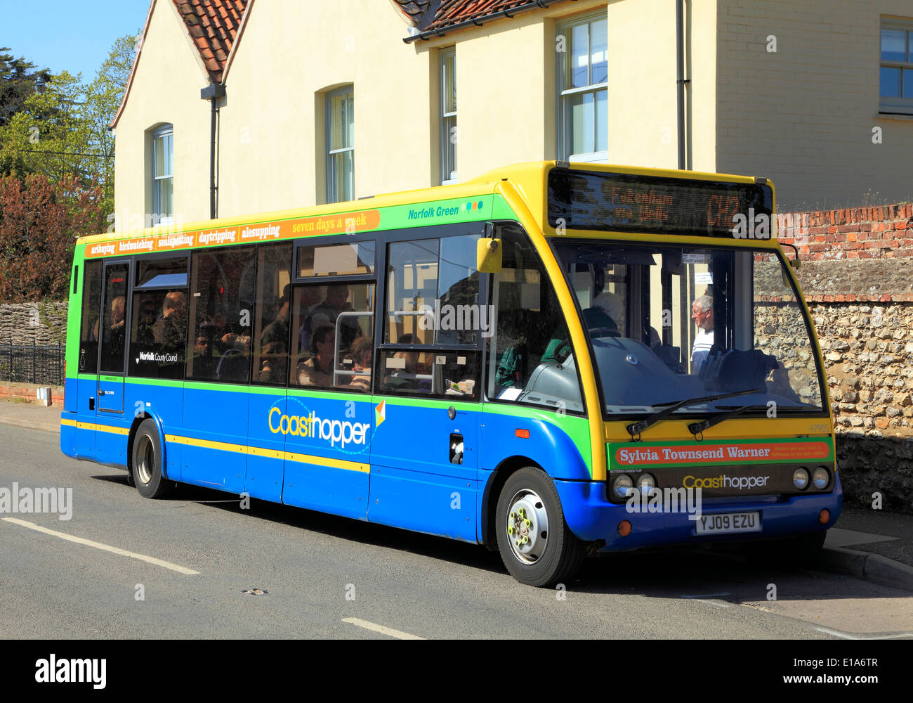 Coasthopper Küste Hopper Busservice, North Norfolk England UK Englisch ÖPNV Stockfoto