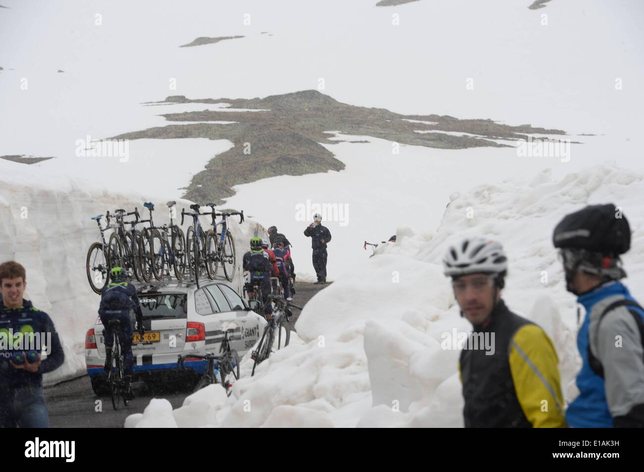 Val Martello, Italien. 27. Mai 2014. Giro d Italia, Etappe 16/Ponte di Legno - Val Martello, Gavia Credit: Action Plus Sport Bilder/Alamy Live News Stockfoto