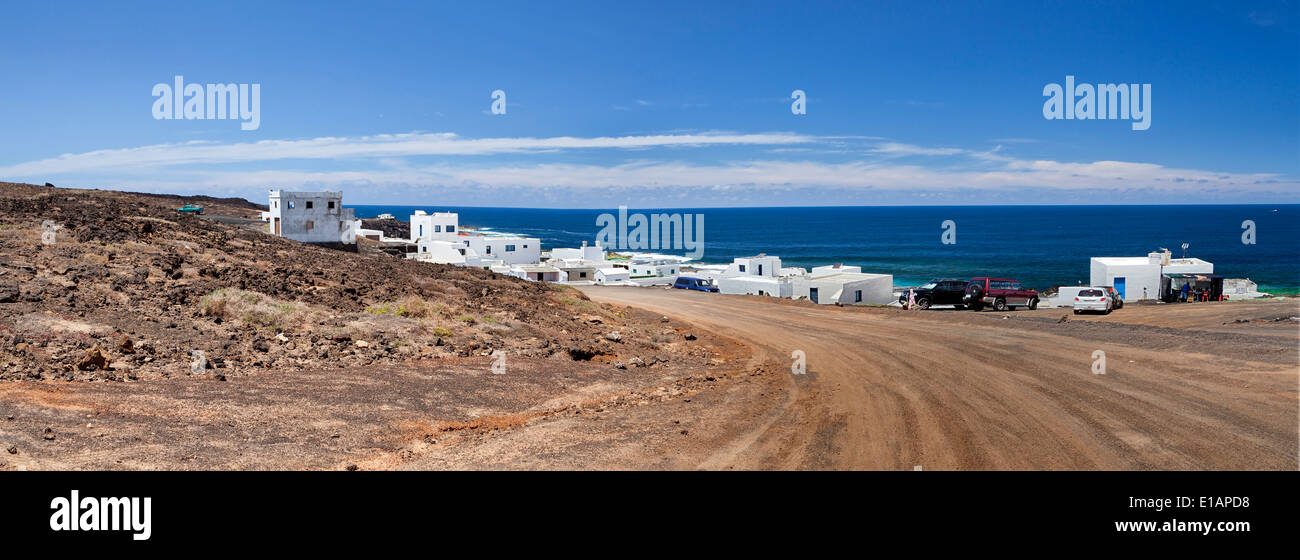 Lanzarote-Insel-panorama Stockfoto