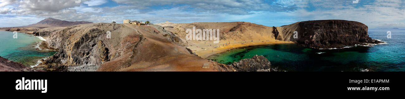 Los Ajaches nationalen Park.Lanzarote Insel. Kanarischen Inseln. Spanien. Stockfoto