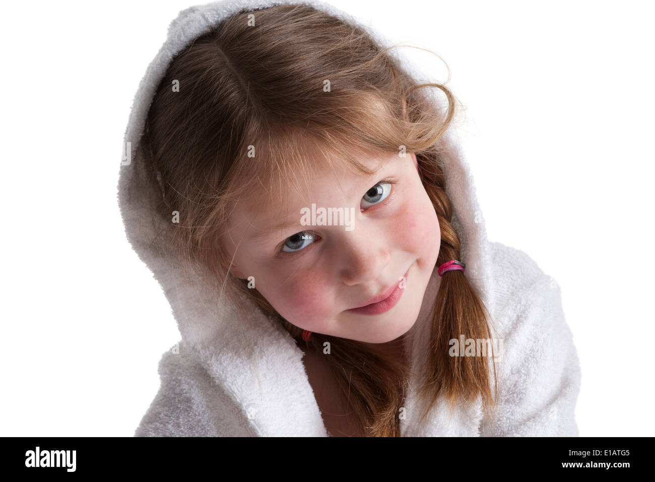 Porträt eines 6-jährigen Mädchens Stockfoto