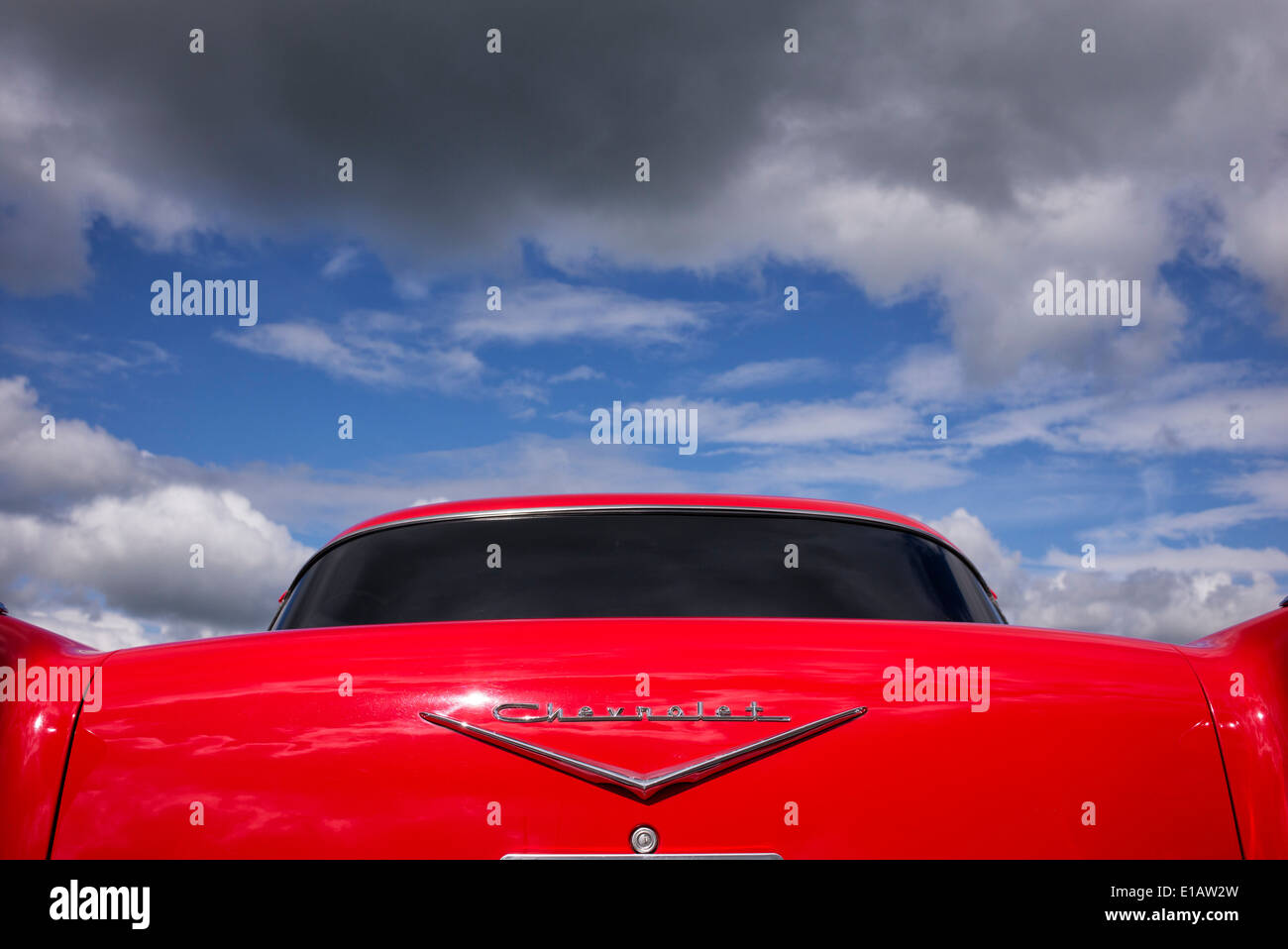 1957 Chevrolet Bel Air. Chevy. Amerikanische Oldtimer Stockfoto