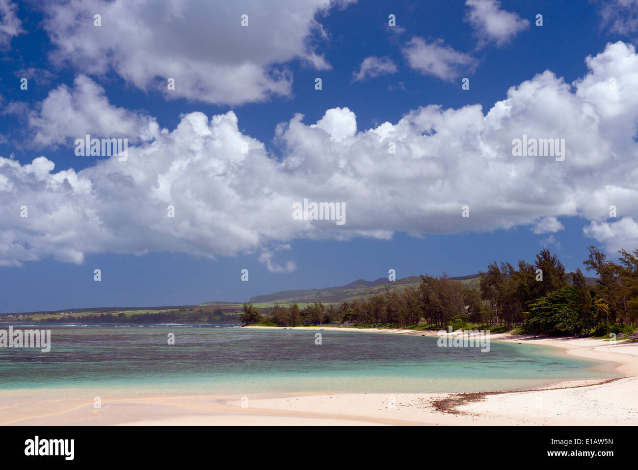 Der Strand von Souillac im Süden von Mauritius, The Indian Ocean Stockfoto