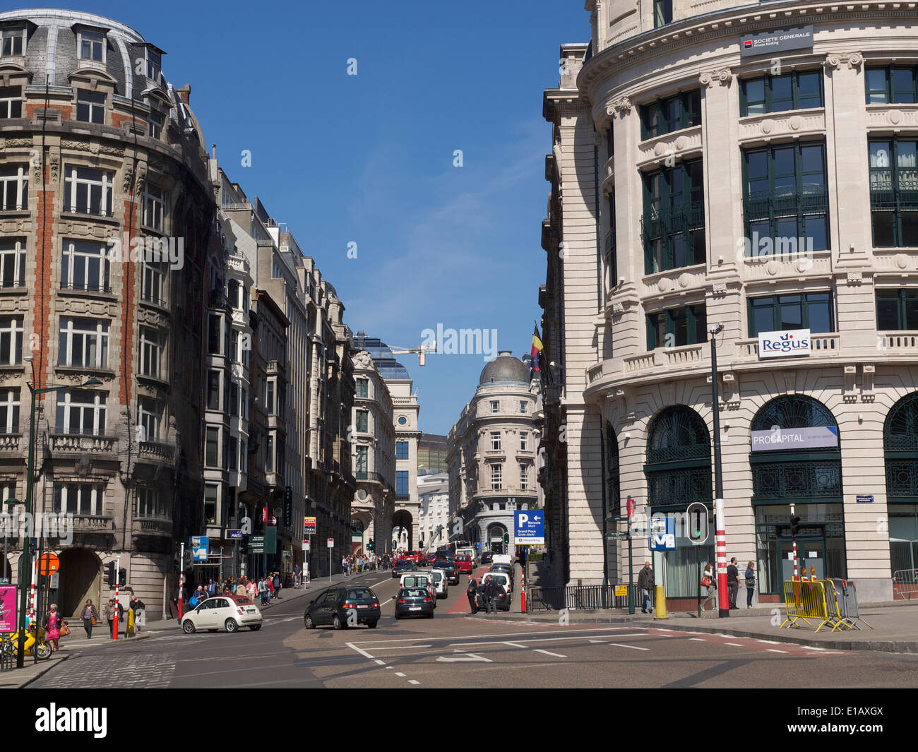 Stadtansicht von Brüssel Belgien Stockfoto