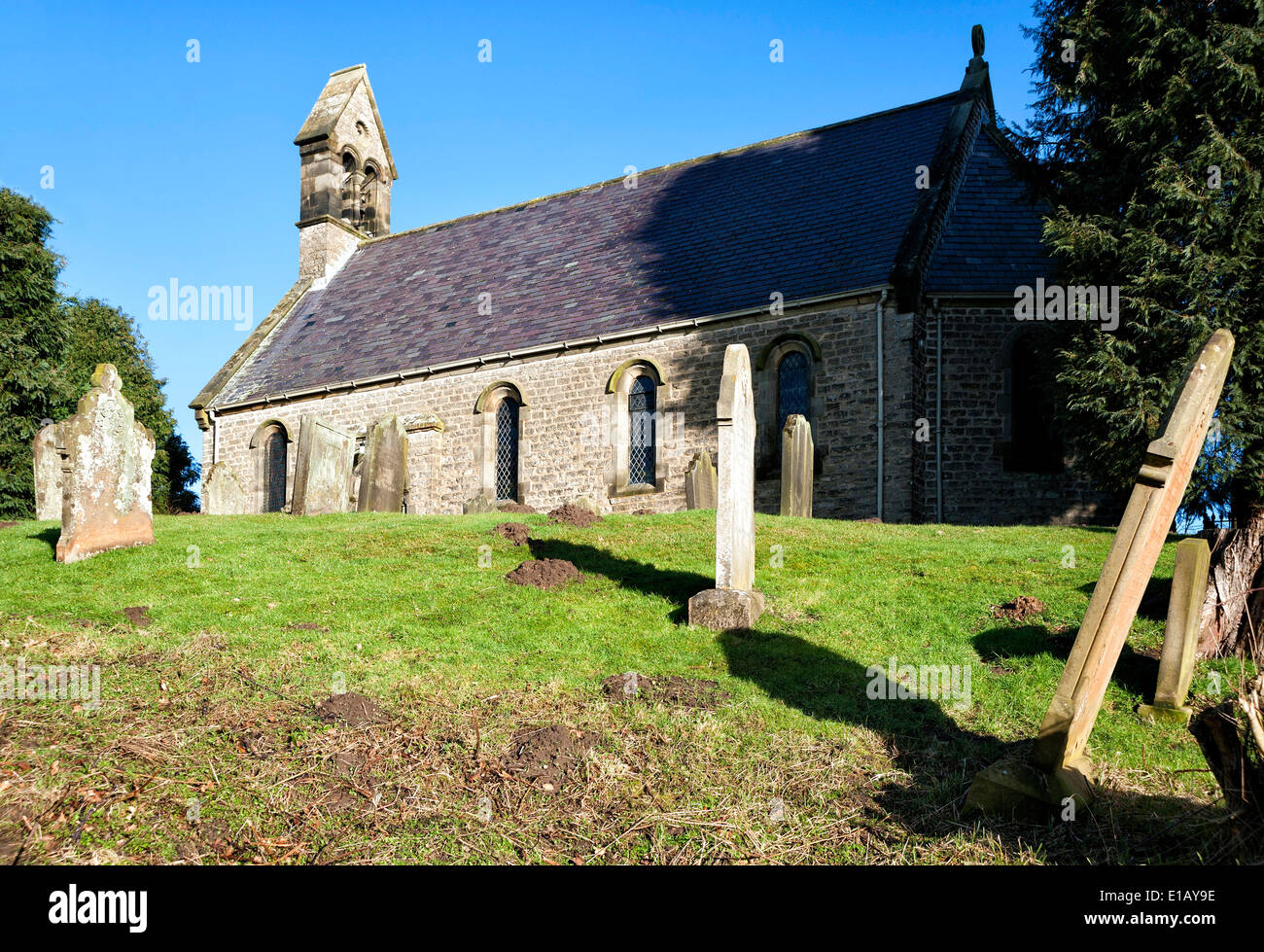 Cropton Kirche und Friedhof Stockfoto
