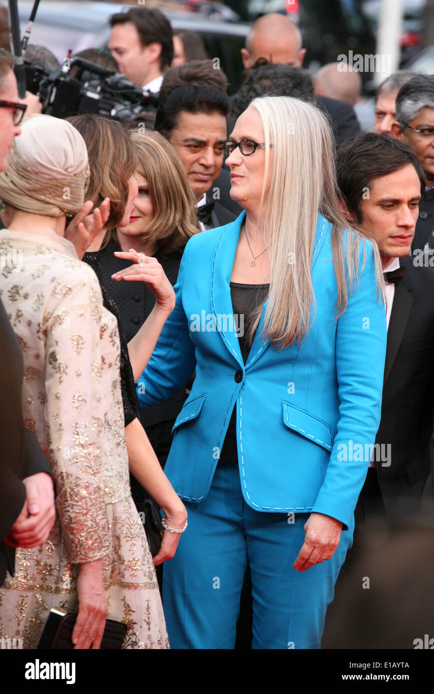 Director Jane Campion in der Grace Kelly-Gala screening und Öffnung Zeremonie roten Teppich bei den 67. Filmfestspielen von Cannes Stockfoto