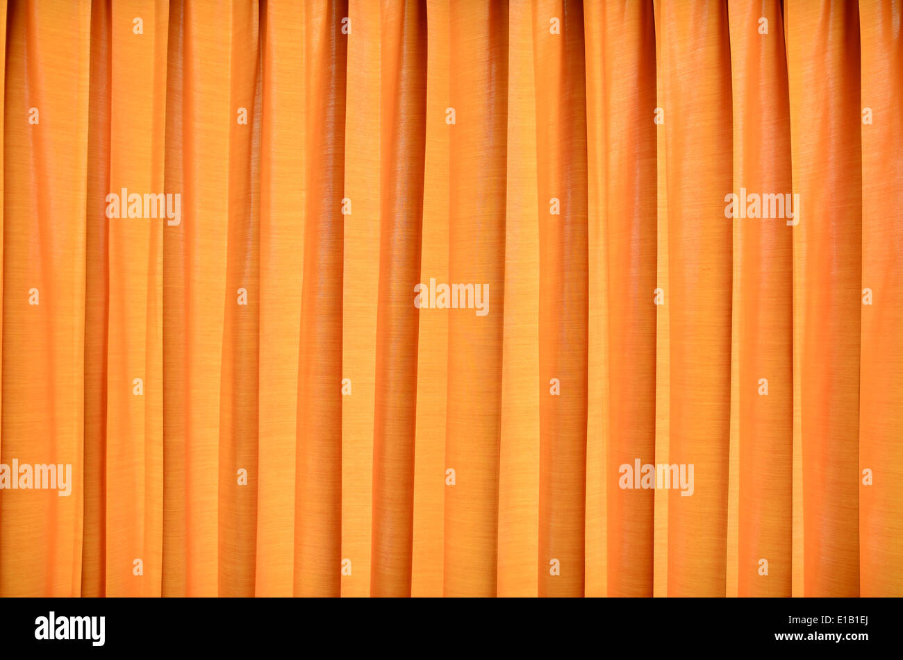 Gelber Vorhang Stockfoto