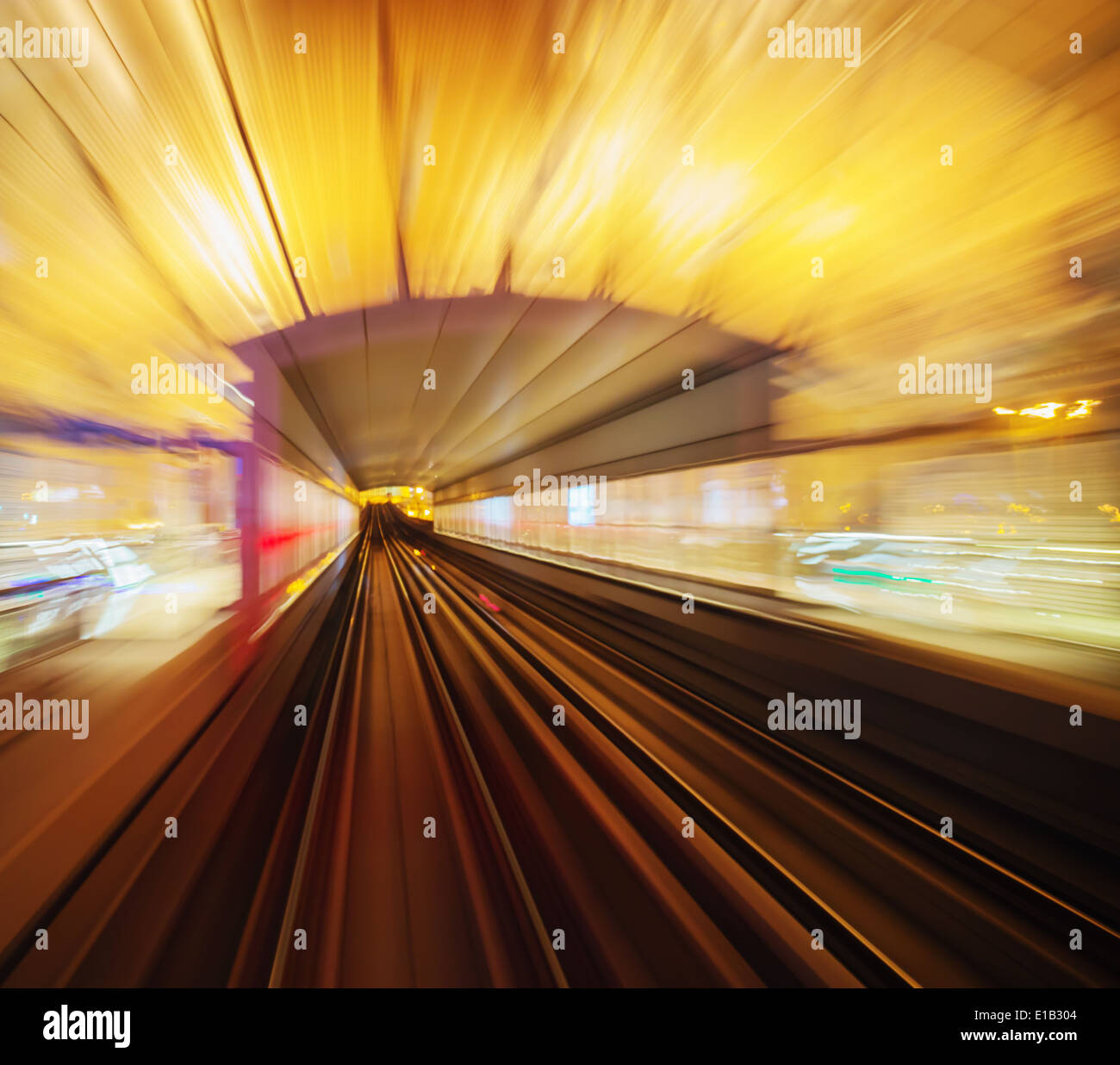 u-Bahn-Gleise Stockfoto