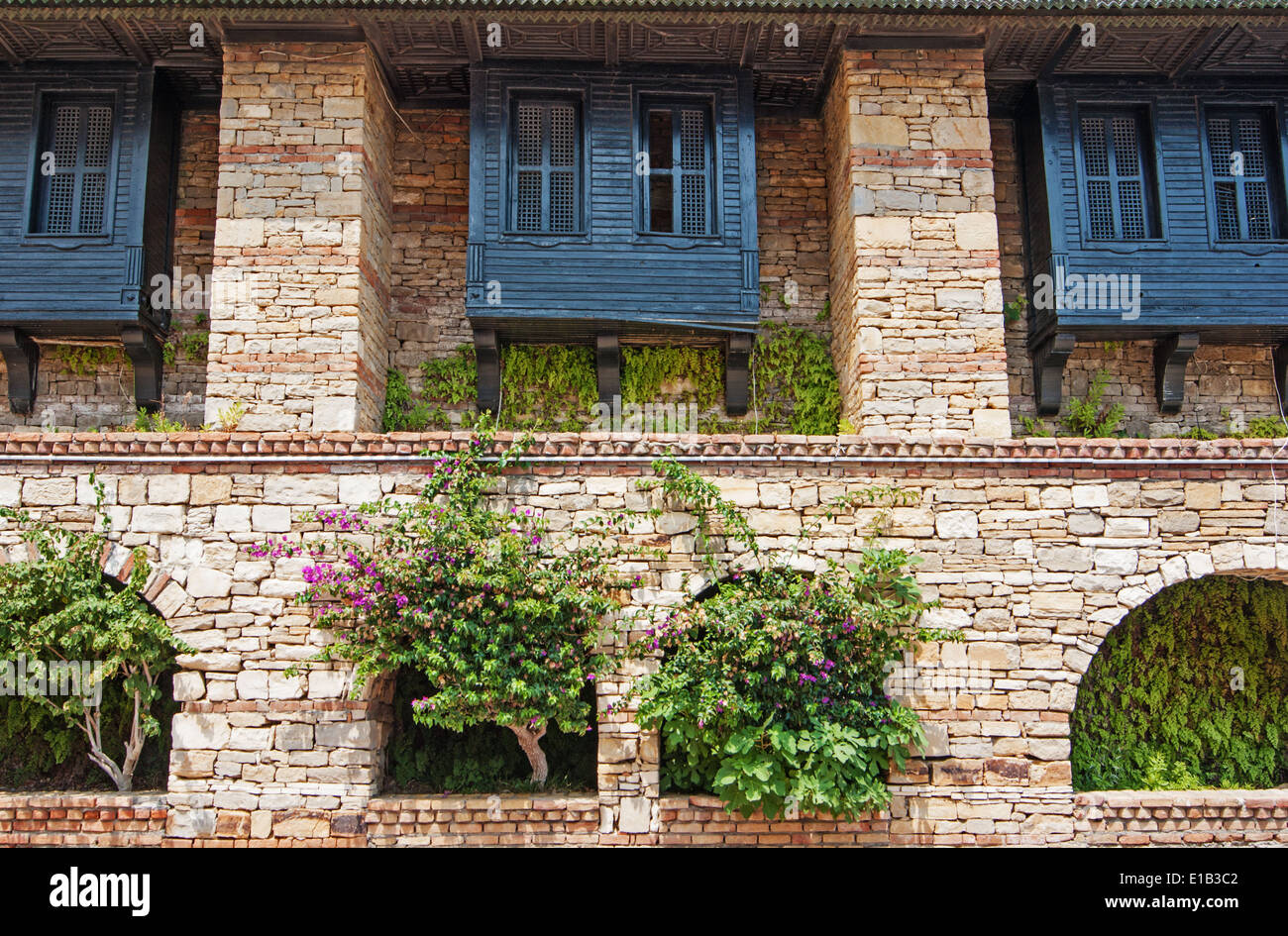 Altes Steinhaus Stockfoto
