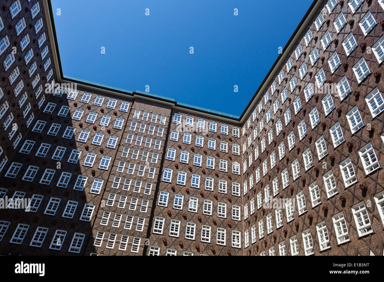 Der Sprinkenhof in Hamburg, Deutschland. Stockfoto