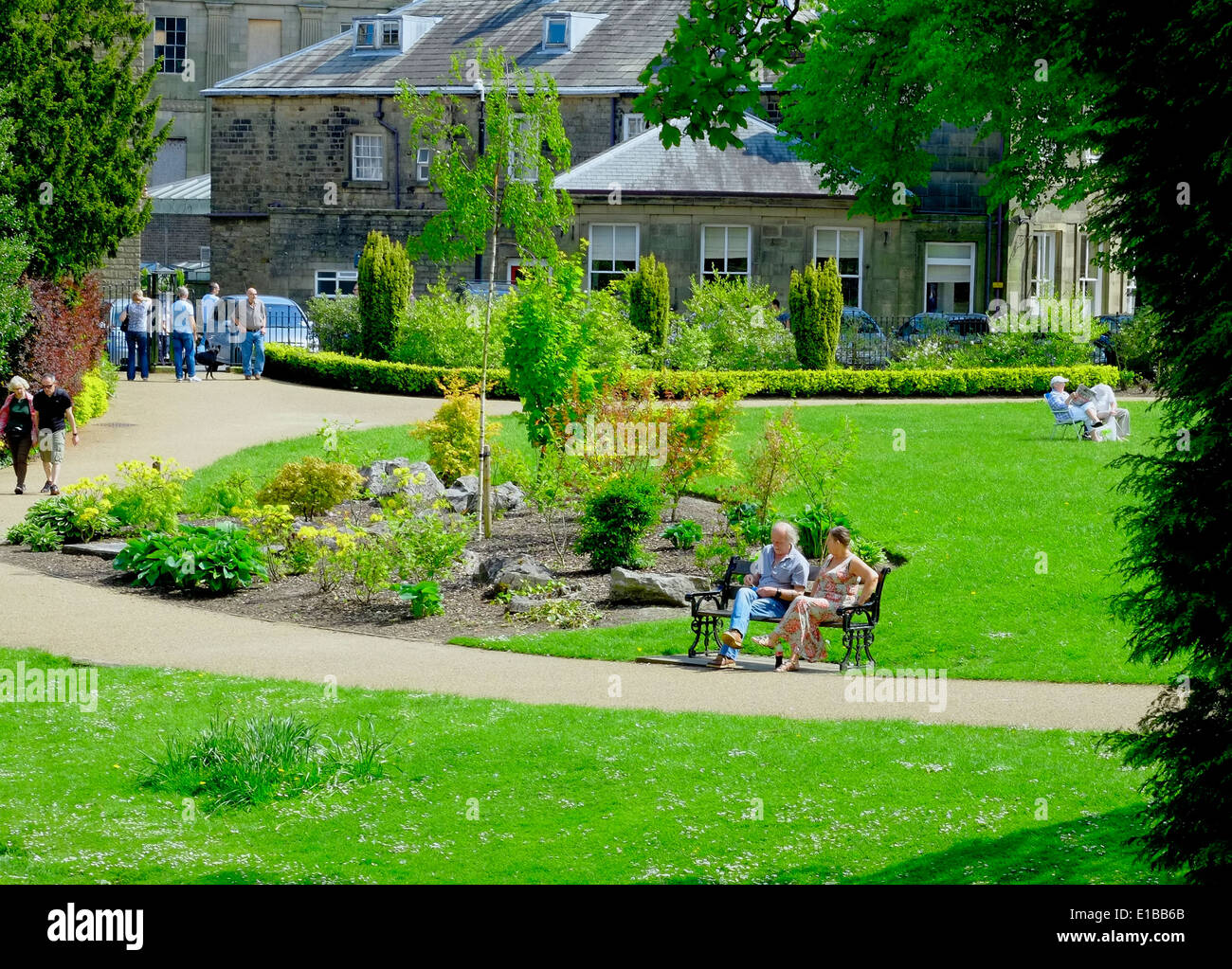 Buxton Pavilion Gärten Derbyshire England UK Stockfoto