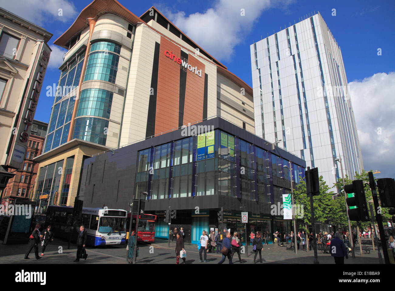 UK, Schottland, Glasgow, Sauchiehall Street, Cine Welt, Stockfoto