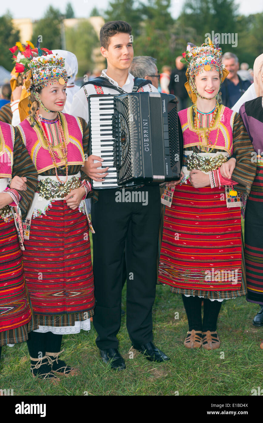 Europa, Polen, Karpaten Berge, Zakopane, internationale Festival der Berg Folklore, serbischer Künstler Stockfoto