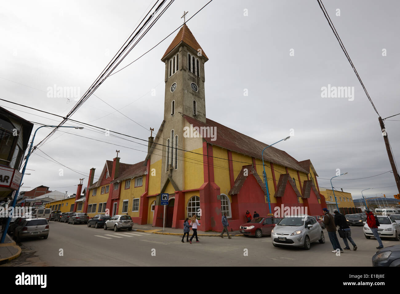 Iglesia Nuestra Señora De La Merced unsere Dame der Gnade Kirche Ushuaia, Argentinien Stockfoto