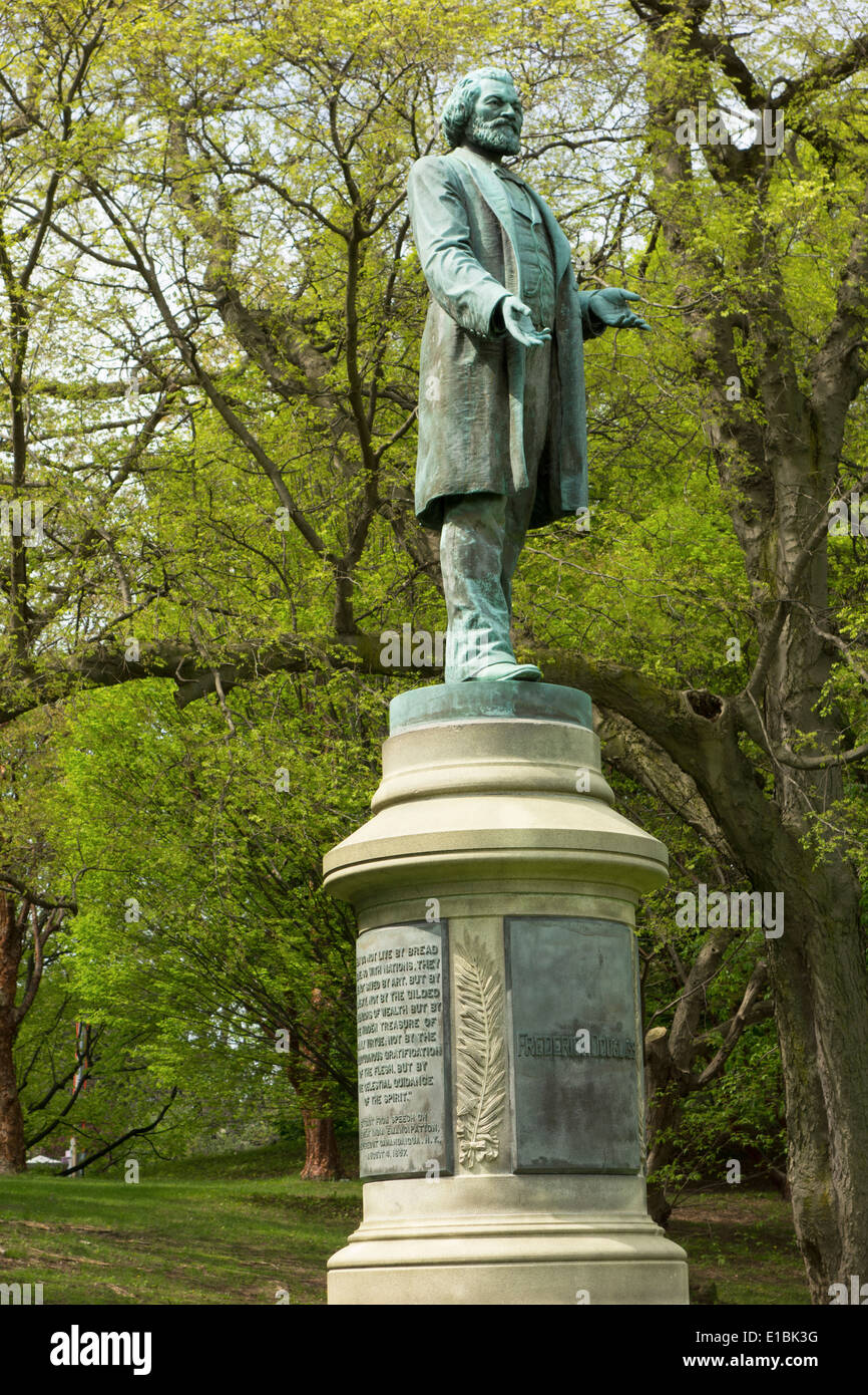 Frederick Douglass Statue in Highland Park Rochester NY Stockfoto