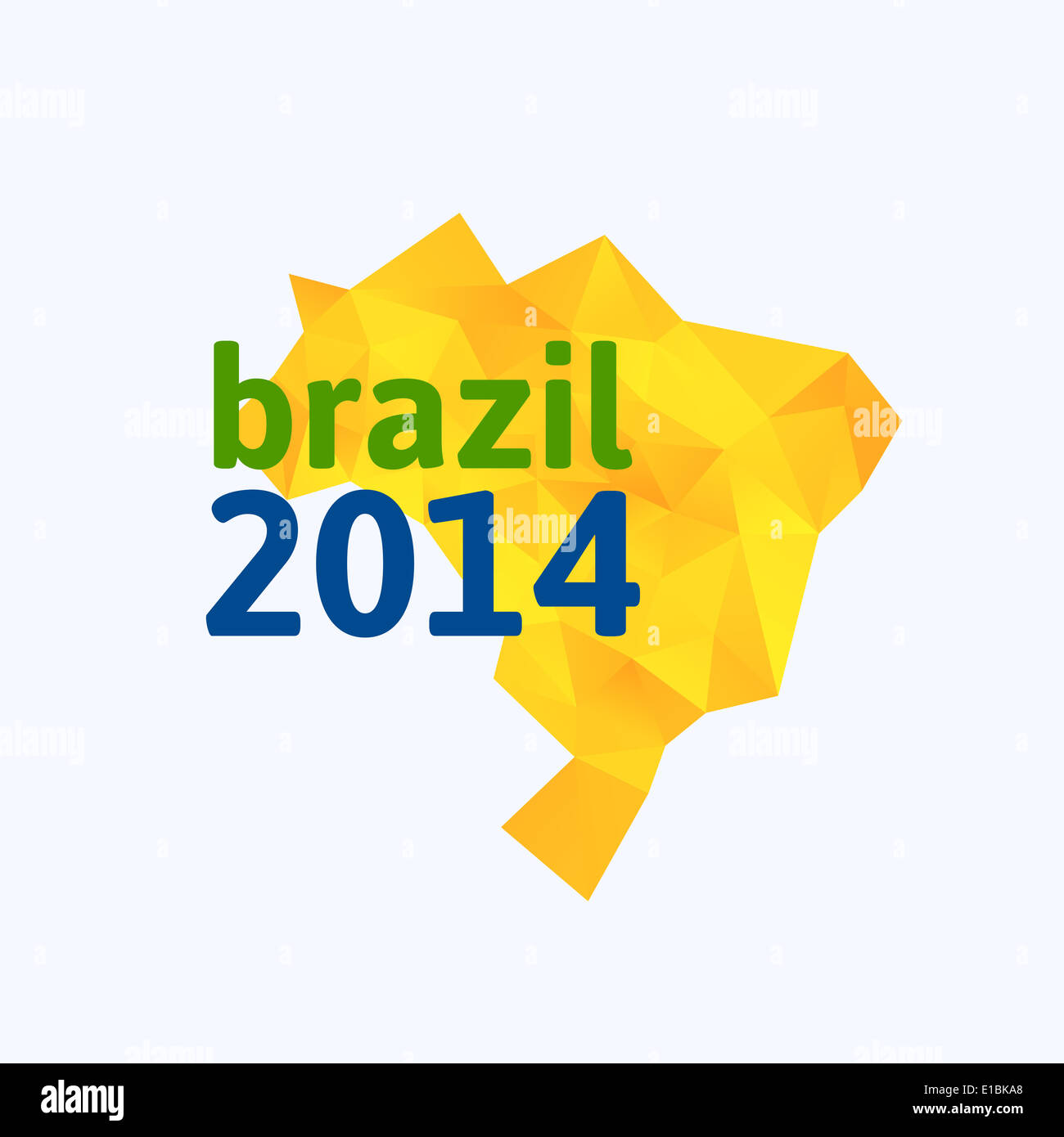 Dreieck-Textur-Brasilien-map Stockfoto