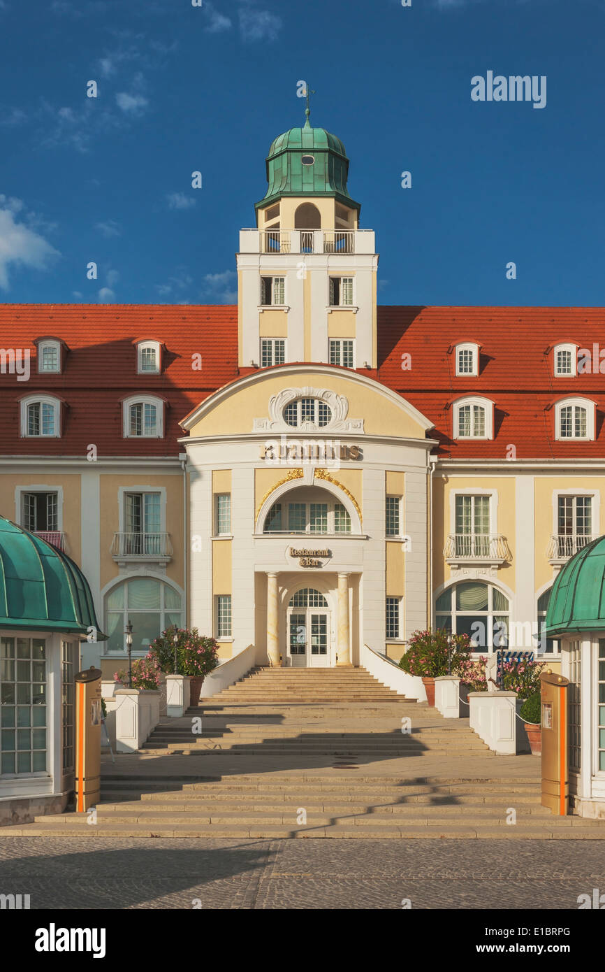 Kurhaus Binz wurde 1890 eröffnet. Heute ist es ein Luxushotel, Binz, Insel Rügen, Mecklenburg-Western Pomerania, Deutschland, Europa Stockfoto