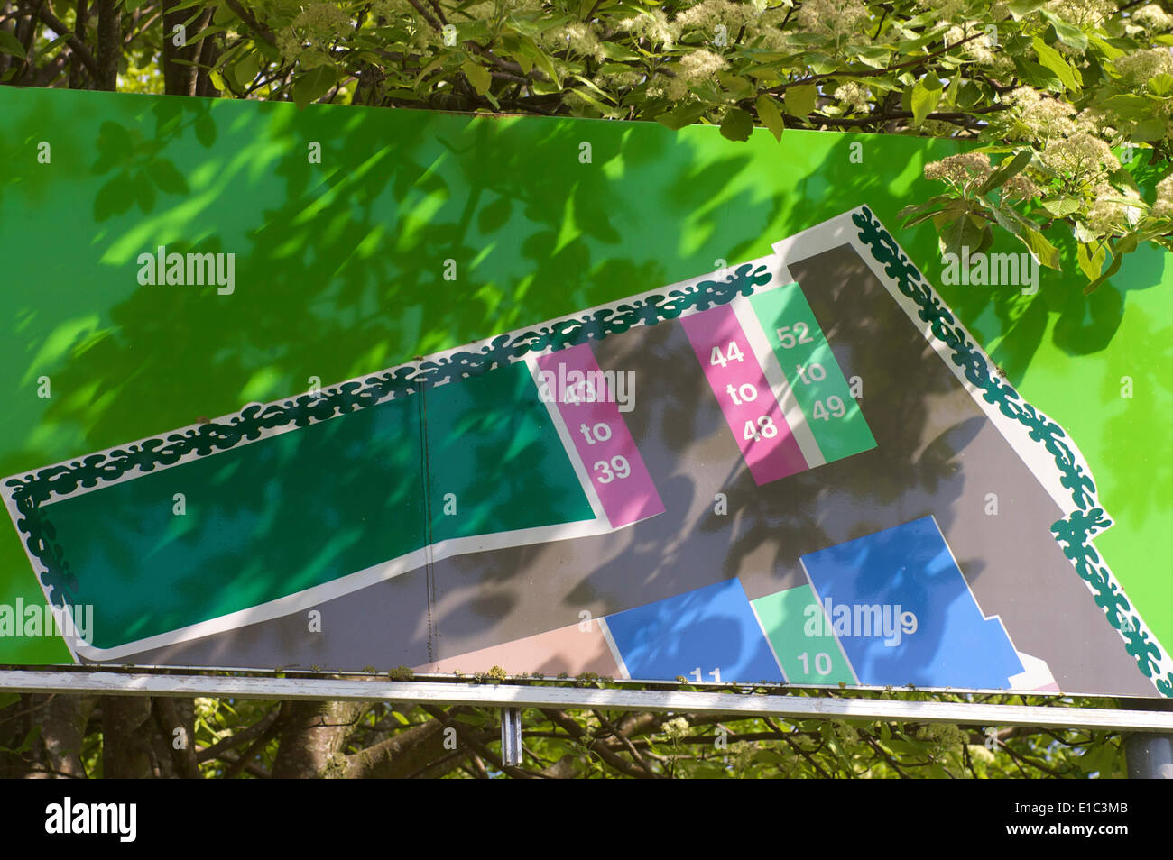 Diagrammlayout Anzeigen von Business Estate, Bamber Bridge, Preston, Lancashire, UK Stockfoto