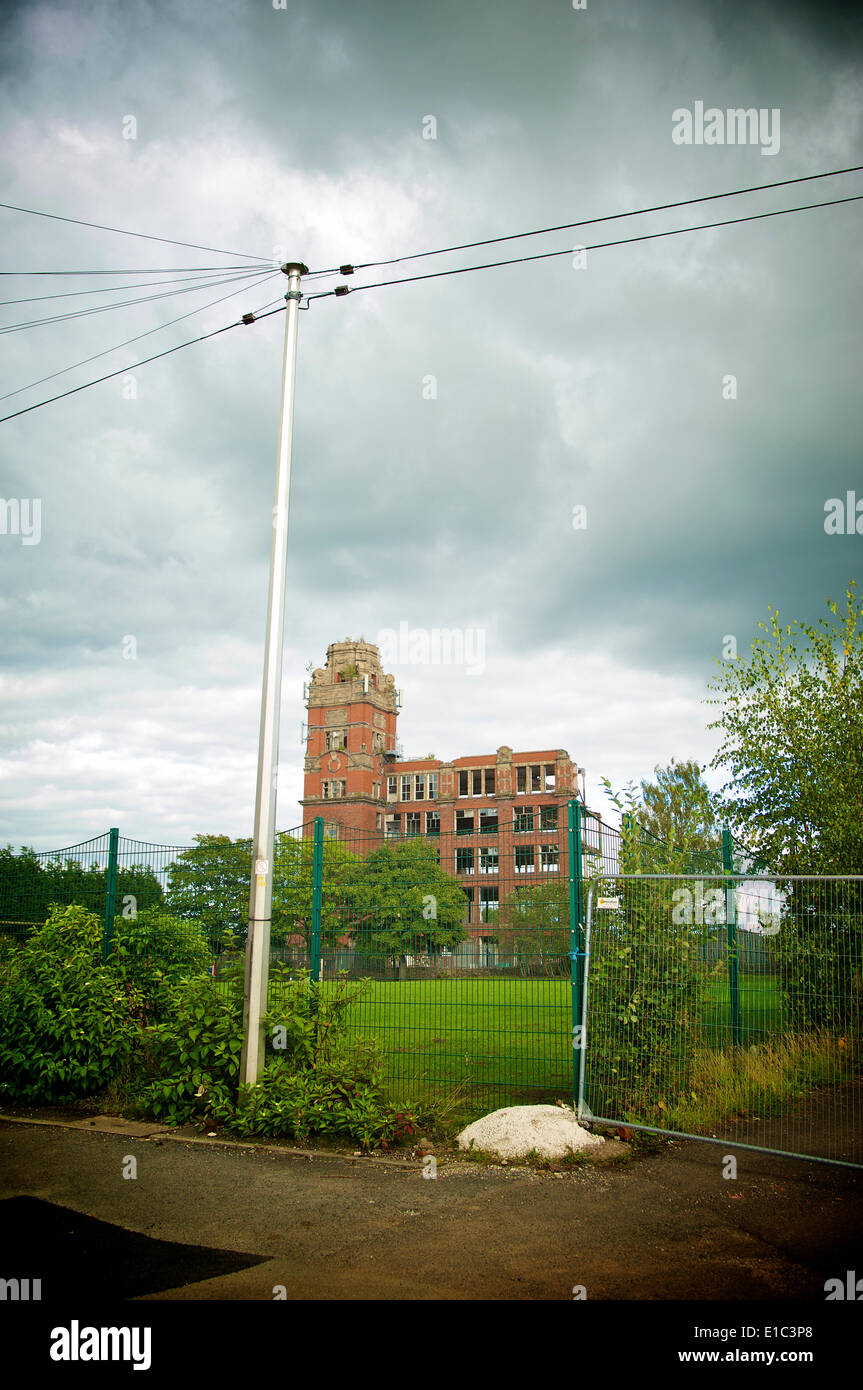 Ruinen der alten Baumwollmühle in Bamber Bridge, Preston Stockfoto