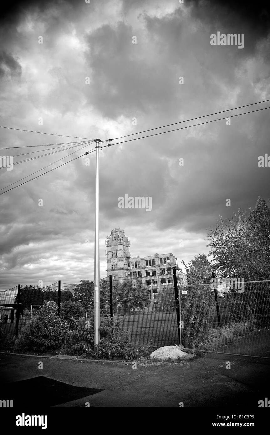 Ruinen der alten Baumwollmühle in Bamber Bridge, Preston Stockfoto