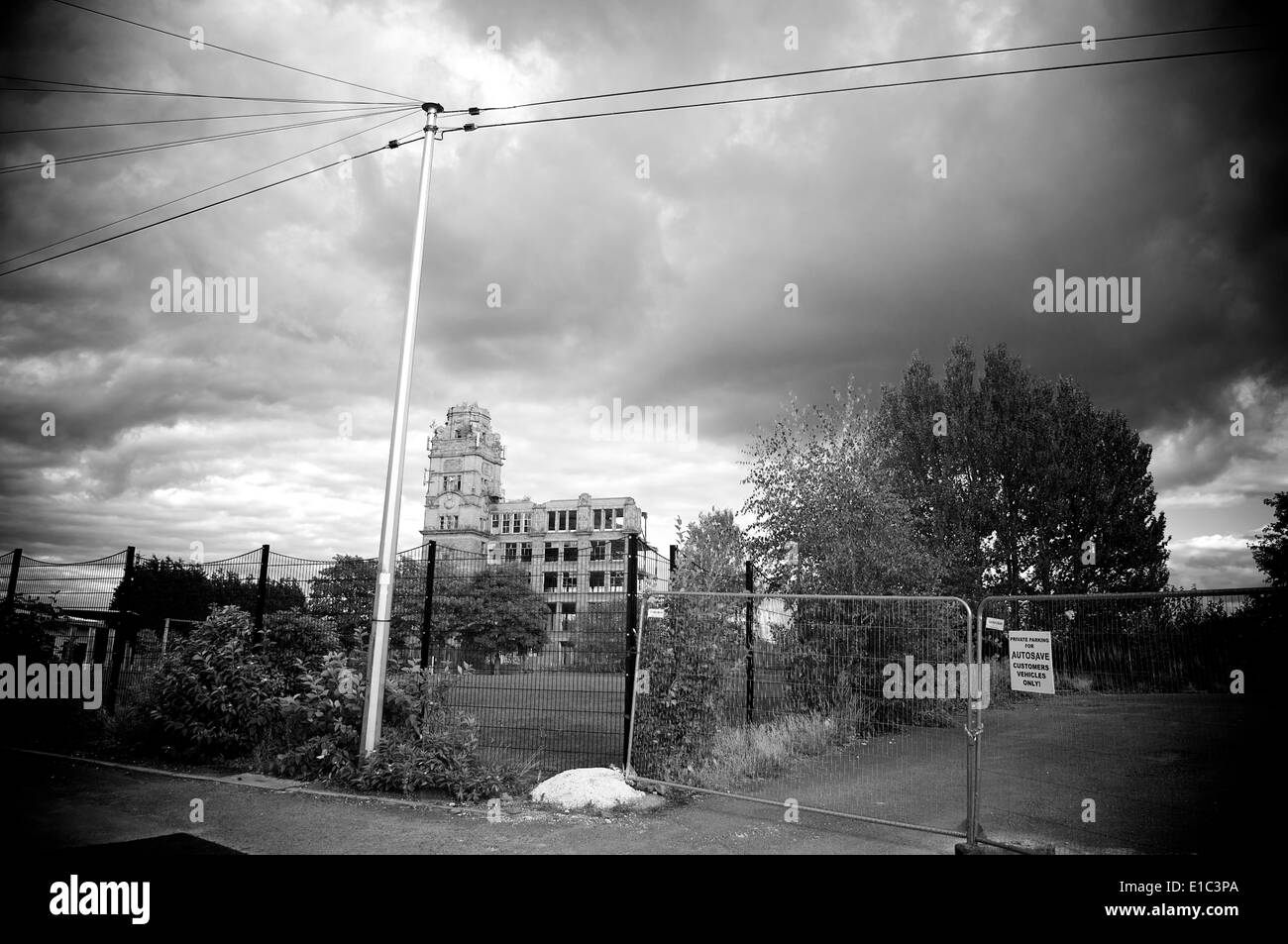 Ruinen der alten Baumwollmühle in Bamber Bridge, Preston Stockfoto