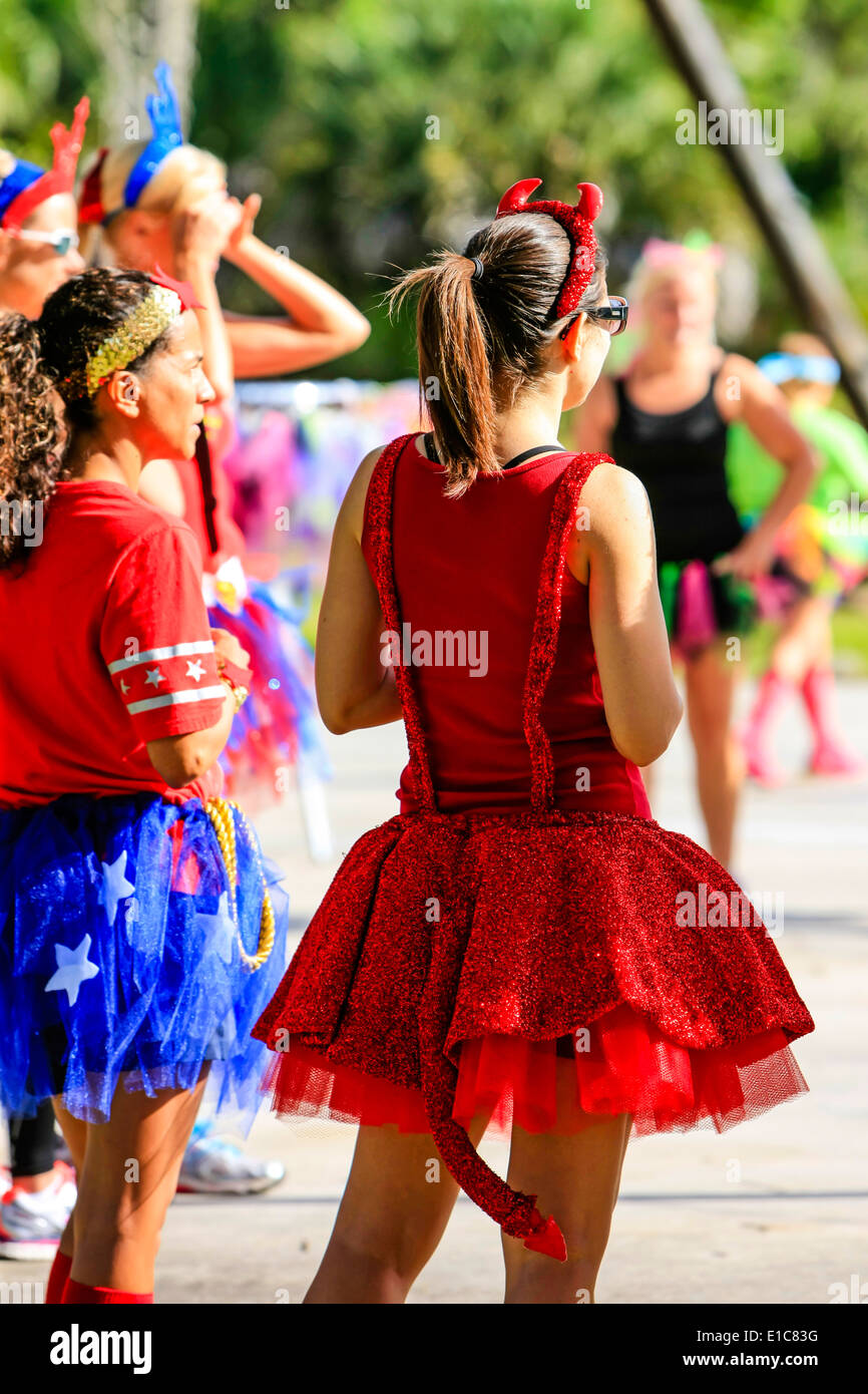 Das Böse Tu-Tu-Hindernis Event Stockfoto
