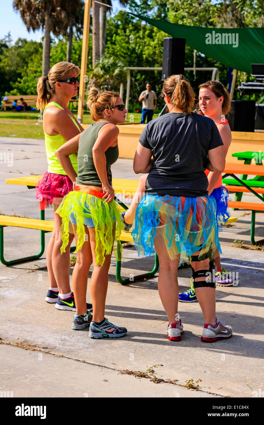 Das Böse Tu-Tu-Hindernis Event Stockfoto