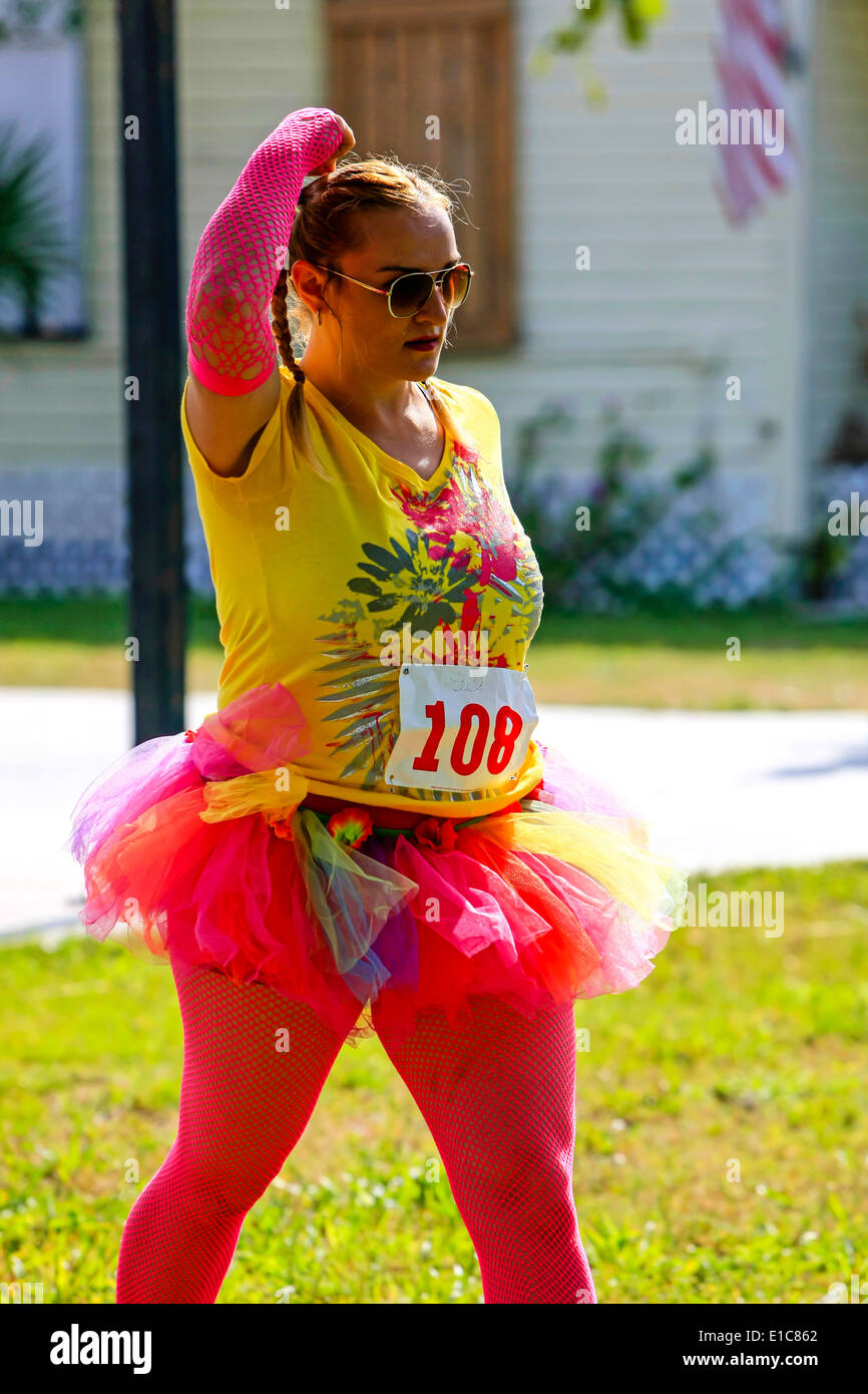 Das Böse Tu-Tu-Hindernis Event Stockfoto