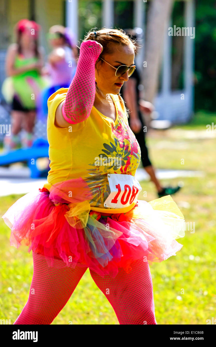 Das Böse Tu-Tu-Hindernis Event Stockfoto